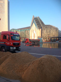 Abwicklung aller Entsorungs- und Lieferleistungen zur Baustelle