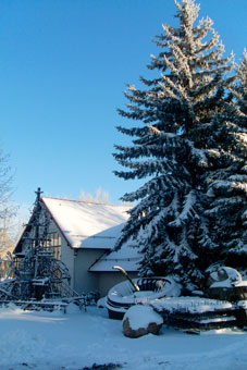 unser Kunstschmiede Althammer im Winter