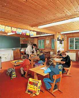 Unsere Heimschule in der umgebauten Mühle an der Murg