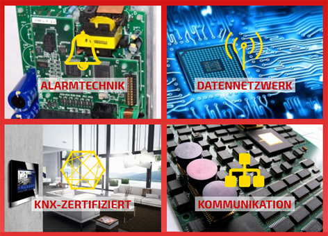 Alarmtechnik, Datennetzwerk, KNX-Zertifiziert, Kommunikation