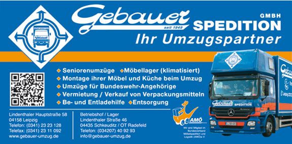 Gebauer Spedition GmbH - Wir machen Ihren Umzug in Leipzig und Umgebung!