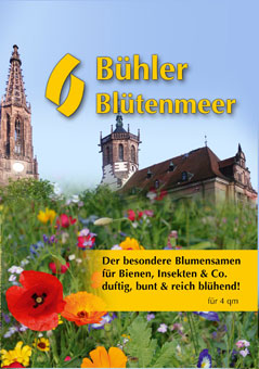 Lassen Sie sich von uns die Blumenwiesen-Mischung Bühler Blütenmeer vorstellen