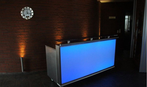 Vitrine mit LED