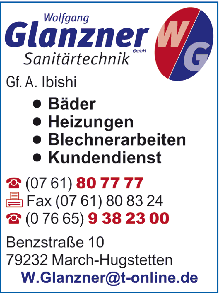 Bild 1 Wolfgang Glanzner GmbH in March