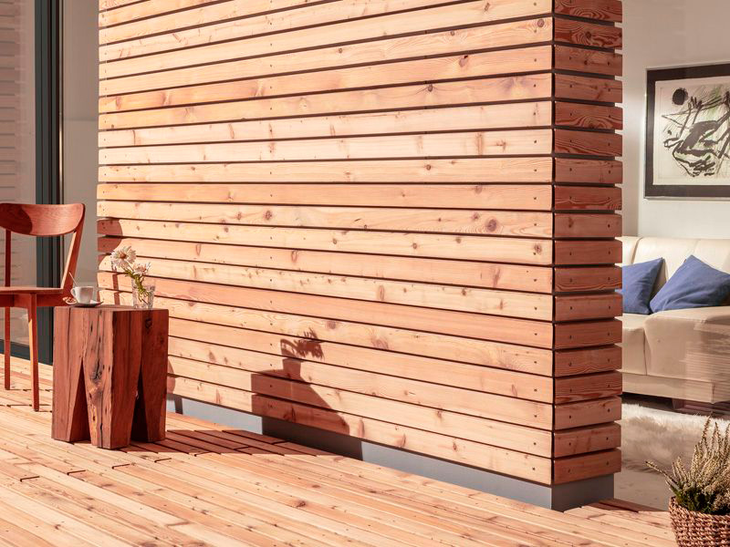 Modernes Fassadenprofil aus Holz