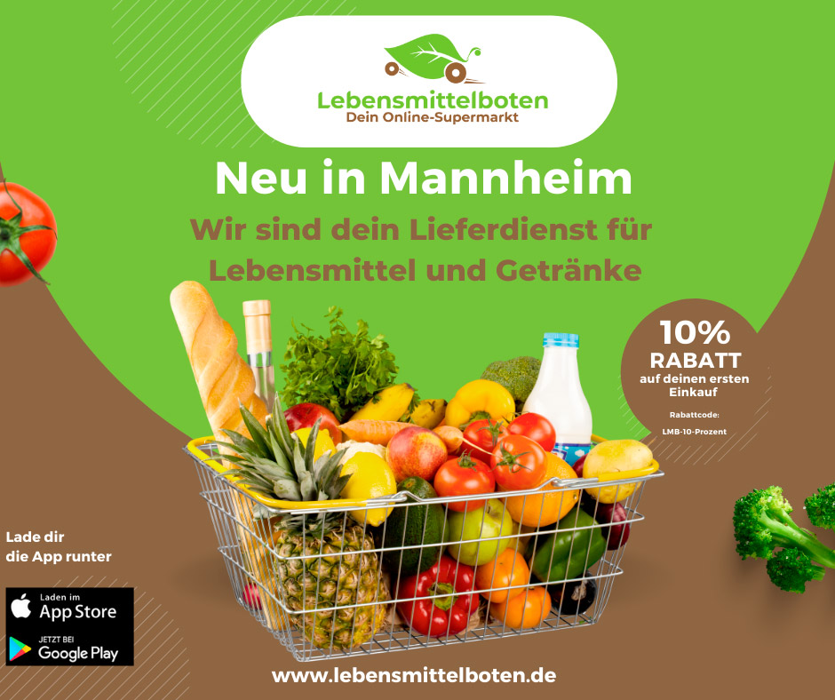 Bild 1 Lebensmittelboten in Mannheim