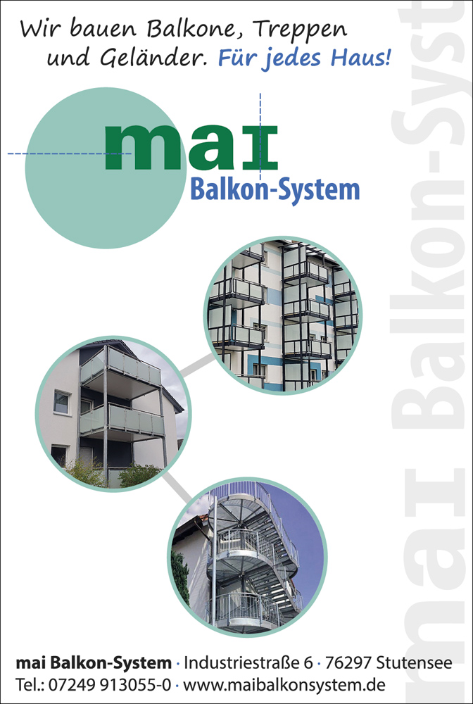 Bild 1 Mai Balkon-System in Stutensee