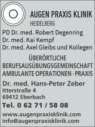 Bild von Dr. med. Hans-Peter Zeber