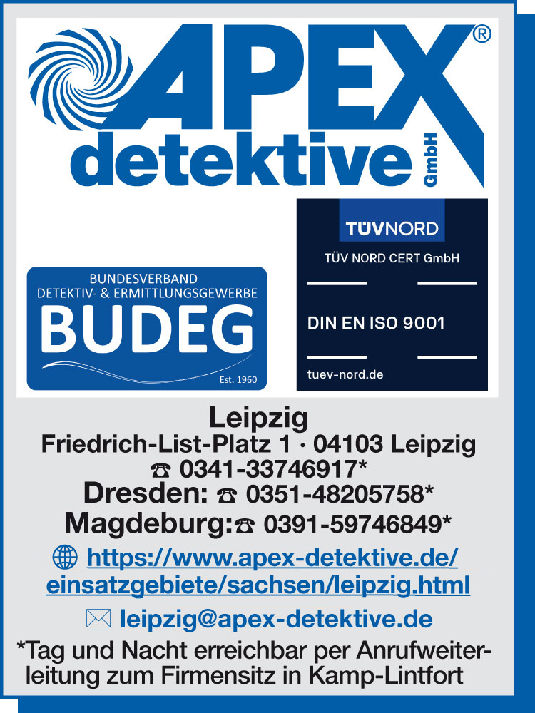 Bild 1 Detektei Apex Detektive GmbH Leipzig in Leipzig
