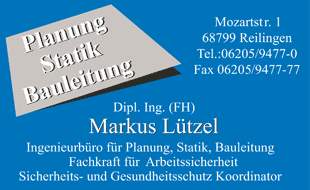 Lützel Bau GmbH Bauunternehmung in Reilingen - Logo