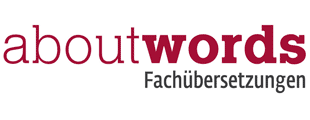 aboutwords - Fachübersetzungen Sabine Fischer in Mannheim - Logo