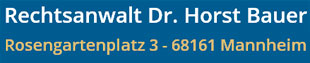 Bauer Horst Dr. in Mannheim - Logo