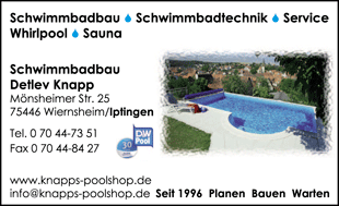 Bild zu Knapp Schwimmbadbau in Wiernsheim Bild zu Knapp Schwimmbadbau in Wiernsheim