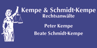Kundenlogo Kempe, Peter, Beate Schmidt-Kempe Rechtsanwälte Kundenlogo Kempe, Peter, Beate Schmidt-Kempe Rechtsanwälte
