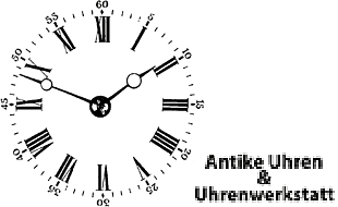 ANTIKE UHREN UND UHRENWERKSTATT Ulrike Ferstl Uhrmachermeisterin in Karlsruhe - Logo