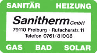 Bild zu Sanitherm GmbH Sanitär-Heizung-Bad-Gas-Solar in Freiburg im Breisgau