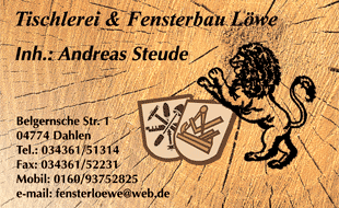 Tischlerei & Fensterbau Löwe Inh. Andreas Steude in Dahlen in Sachsen - Logo