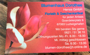 Blumen Dorothee GmbH in Ludwigshafen am Rhein - Logo