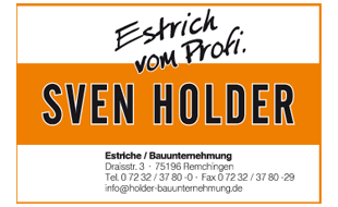Holder Sven Estriche Bauunternehmung in Remchingen - Logo Holder Sven Estriche Bauunternehmung in Remchingen - Logo