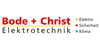 Kundenlogo von Bode + Christ Elektrotechnik GmbH