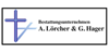Kundenlogo von A. Lörcher & G. Hager Bestattungsunternehmen Kundenlogo von A. Lörcher & G. Hager Bestattungsunternehmen